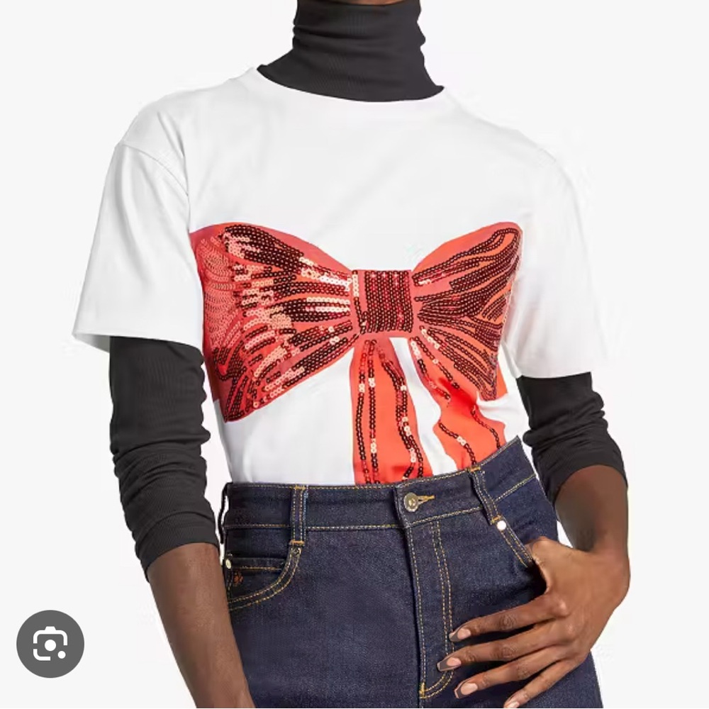 Kate Spade Sequin Bow T-shirt